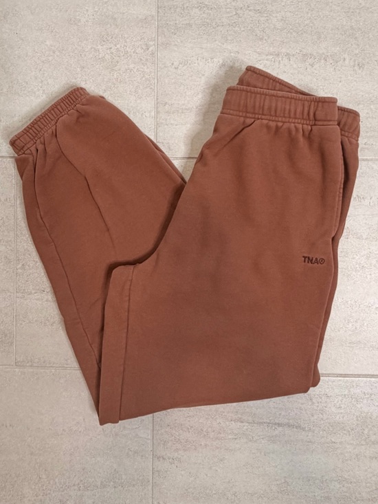 TNA Pants - TNA Sweatfleece MegaFit Terry Fleece Joggers Brown XS